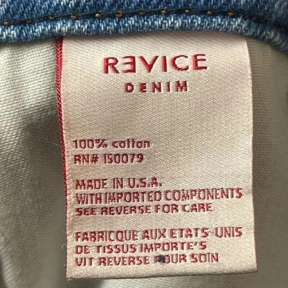 REVICE OC Cutoffs / 4Ever Shorts Size 26 Frayed Grid Detail High Waisted Cotton - Picture 7 of 12